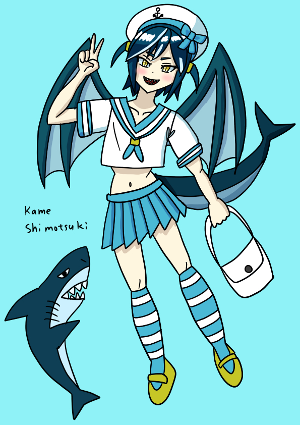 鮫の立ち絵